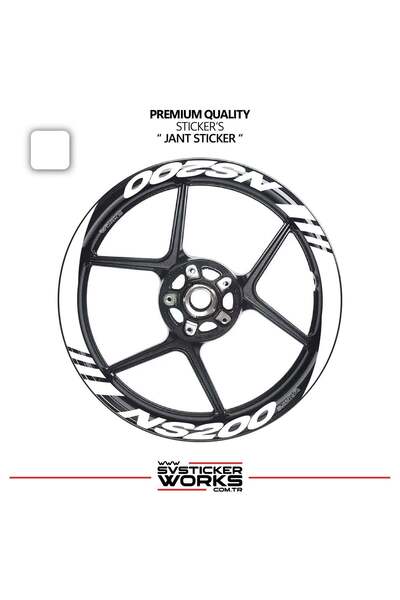 ARONA Bajaj pulsar ns200 wide rim cover sticker decal model 16-piece set - hi...