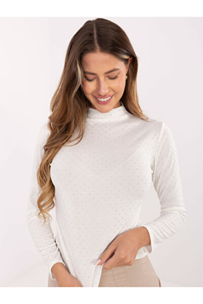 rue parıs Bluza Dama, RUE PARIS, Viscoza, Maneca lunga, Ecru, model IT-BZ-153...