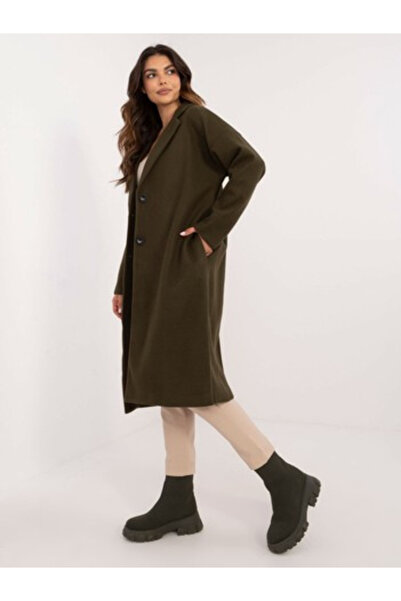 Och Bella Palton Dama, Och Bella, Poliester, Clasic, Khaki, model TW-BI-7298-...