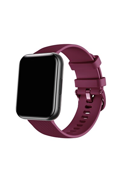 BeMineCollection Bemi SmartWatch Exo Negru + Curea din Silicon Roșu/Roșu Vin ...