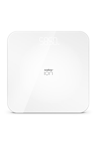 Niceboy Cântar de baie personal ION FitScale Alb până la 180 kg LED Niska