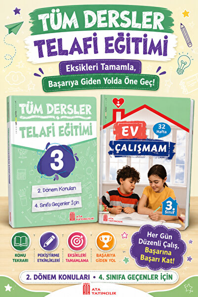 Ata Yayıncılık 3. Sınıftan 4.Sınıfa Geçenler İçin Tüm Dersler Telafi Eğitimi ...