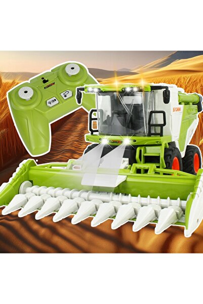 Stator Combină agricolă mare telecomandată, mașină agricolă cu pilot RC pentr...