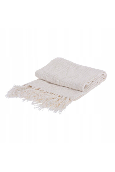 Home Styling Collection Pătură pentru pat sau canapea, din bumbac, cu franjur...