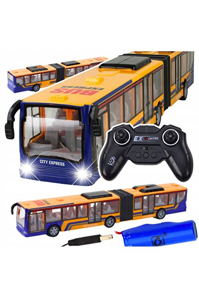 Stator Autobuz urban mare, telecomandat, cu articulații, 45cm, lumini, propul...