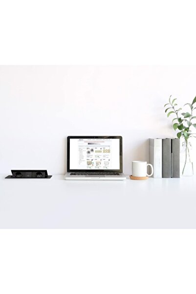 Anytech Priză mobilier încastrată în blat 2x230V USB negru 1,5 m Negru