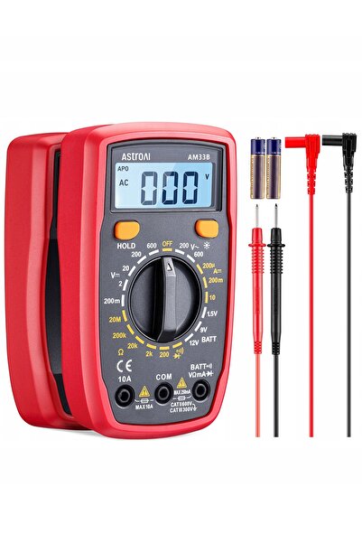 AstroAI 2000 de funcții Multimetru digital portabil, tester universal