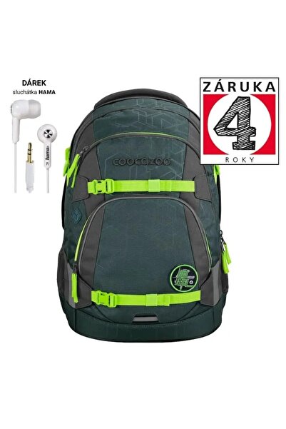 Coocazoo Rucsac școlar pentru tineret MATE 2 STONE OLIVE EASY GROW 30L