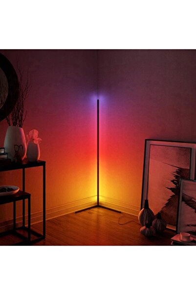 Aptel Lampă de colț Bluetooth LED RGB 140cm 20W telecomandă