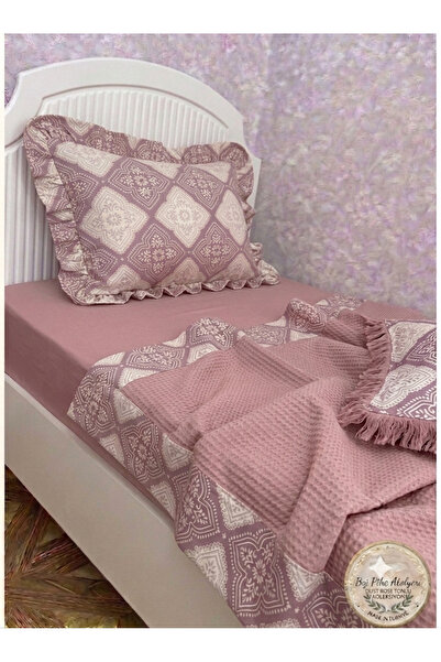 Madame Asel Home Pique Bedding Set %Cotton Waffle