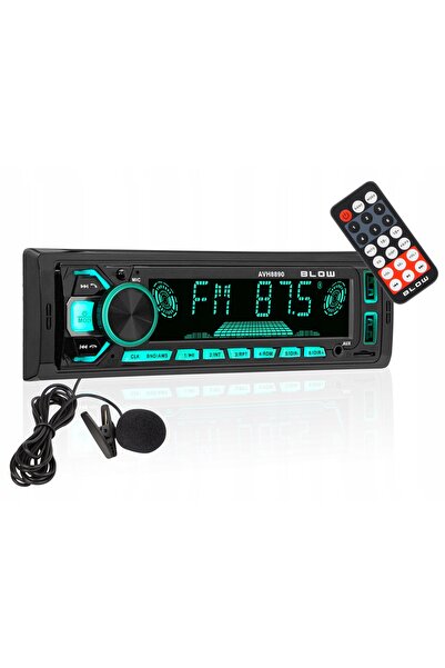 Blow Radio auto 1-DIN Bluetooth USB SD RDS culori microfon kit hands-free