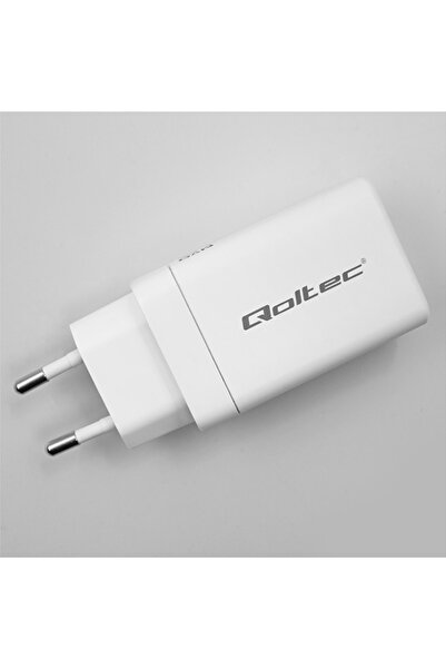 Qoltec Încărcător de rețea 65W GaN 5-20V 3-3.35A 2xUSB-C PD 1 x USB QC 3.0