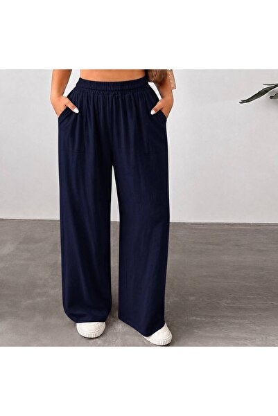 tuzu moda BÜYÜK BEDEN KETEN PANTOLON BÜYÜK BEDEN KADIN PANTOLONU