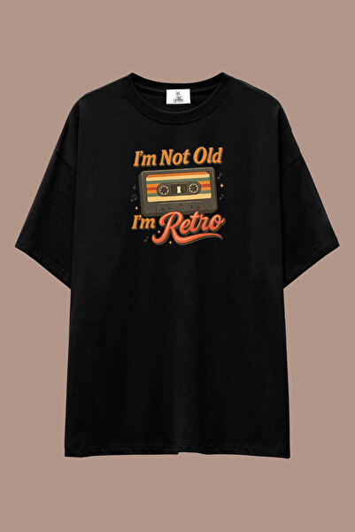 UmbraWear I Am Not Old Series Loose Fit T-Shirt |   Unisex 100% Cotton Black ...