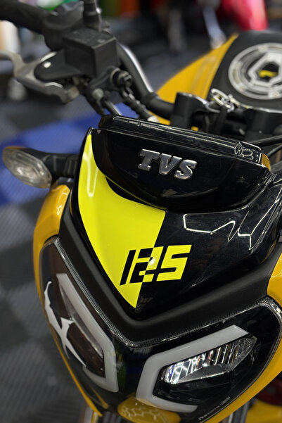 Banxtre Oblique 125 Written Head Detail Sticker for Tvs Raider 125 (1 Piece)