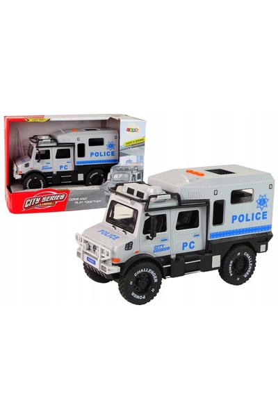 LeanToys Vehicul off-road Serviciul Municipal Uși care se deschid Lumini Sune...