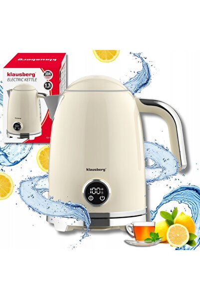 Klausberg Fierbător electric 1,7L cu termometru LED KB-9028 Retro