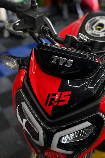 Banxtre Oblique 125 Written Head Detail Sticker for Tvs Raider 125 (1 Piece)