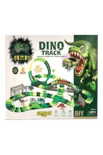 Nobo Kids Circuit de mașini Dino Track controlat de la distanță, parc de curs...