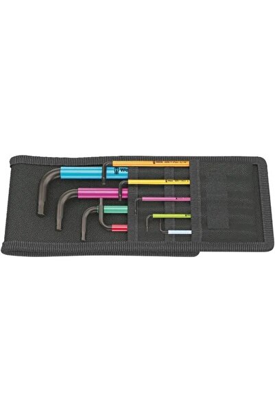 Wera Werk Set de chei tubulare Wera, hexagonale, cu bilă, plus husă, 9 piese.