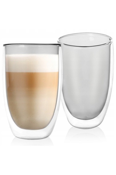 Orion 2 pahare TERMICE cu pereți dubli pentru cafea, ceai, latte și băuturi, ...