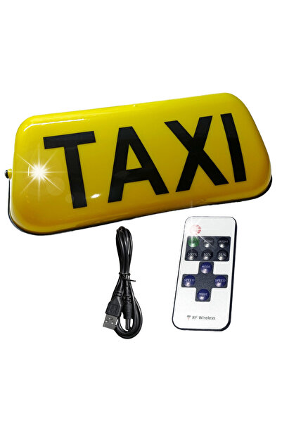 ST PARTS Lampă taxi LED fără fir KOGUT GAPA cu indicator luminos auriu, magne...