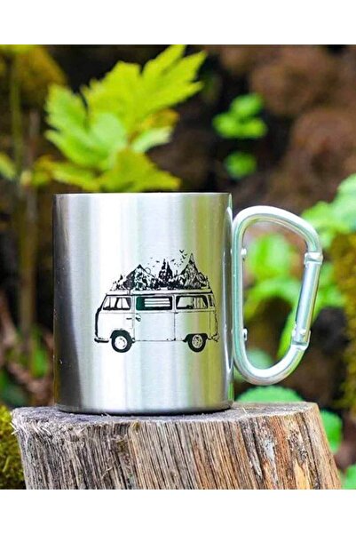 Orcamp Stainless Steel Mug with Carabiner Inox Out-1850-İnox