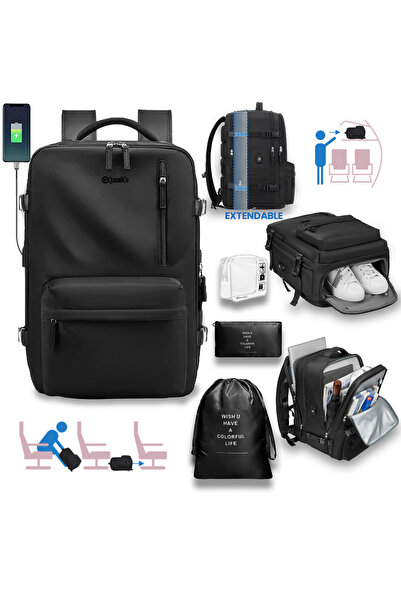 Quasar & Co. Rucsac voiaj Quasar&Co.,bagaj mana avion extensibil 43x30x20-28 ...