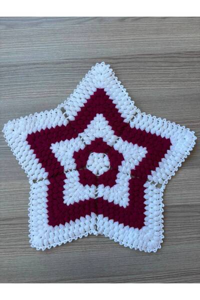 WIB TASARIM Hand Knitted Star Fiber Model Single Piece