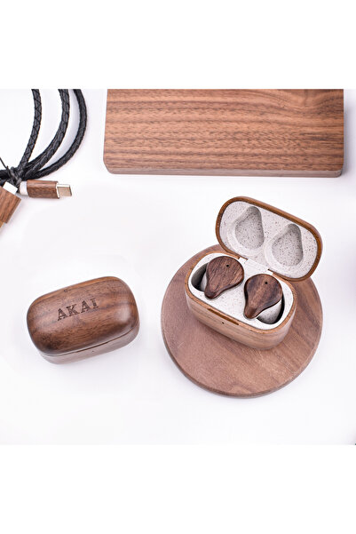 AKAI Audio BT Earbuds Made of Bamboo with ENC