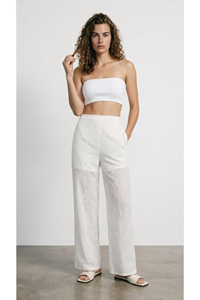 MU&ME BOUTİQUE Pants Straight 100% Cotton