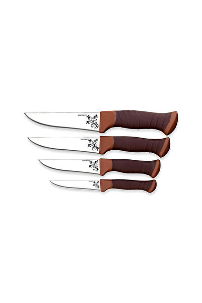 Bordo Bıçak FİBROX 4'LÜ MUTFAK SETİ