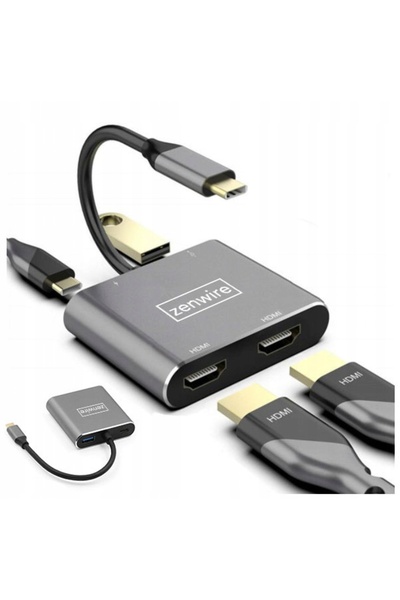 NO BRAND Hub ZENWIRE BYL-2309 4 porturi USB Tip C 3.2 Gen. 1, Pasiv