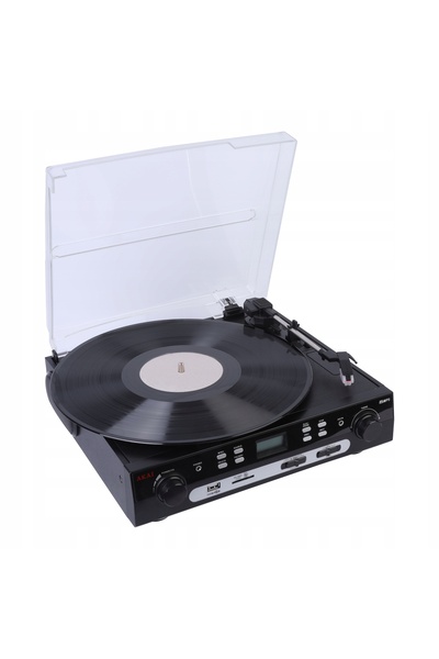 AKAI Gramofon ATT-15C BT AUX USB SD Negru