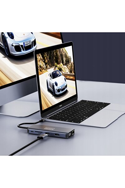 NO BRAND Stație de andocare ZENWIRE BYL-2006 USB-C 3.2. Gen. 2 Pasiv