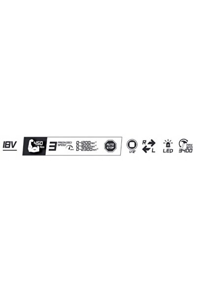 NO BRAND Cheie de impact DEDRA DED7147 RECHARGEABLE 450nm