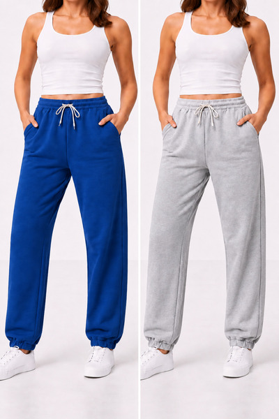 ZİYMO 2-Piece Women's Elastic Waist Trackpants