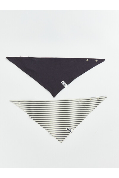 LC Waikiki Esvab • Modern & Distinctive Striped Baby Boy Bib Set of 2