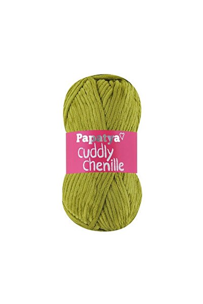 Genel Markalar Cuddly Chenille Kadife 6750 Yağ Yeşil