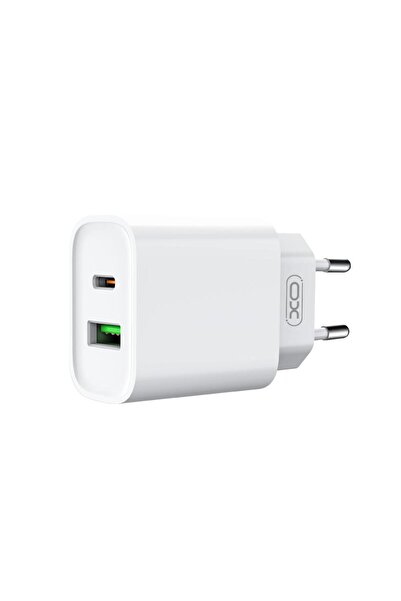 OEM XO CE02A Φορτιστής Τοίχου 20W με Power Delivery & Quick Charge 3.0 – 2 Θύ...