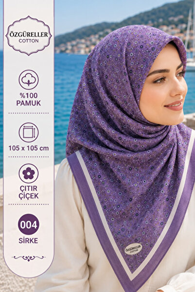 ÖZGÜRELLER Özgüreller, 105x105 cm Çıtır Desen Yazma , %100 Pamuklu Hediyelik ...