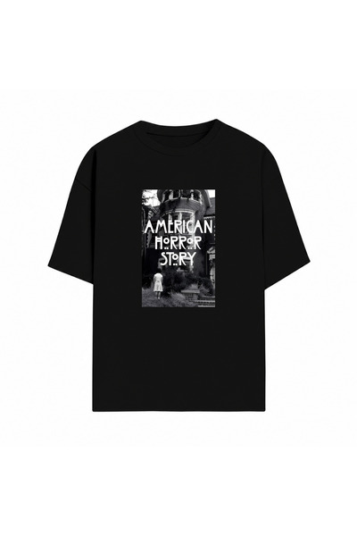 Grafftee Clothing American Horror Story Tasarım Baskılı Premium Unisex Pamukl...