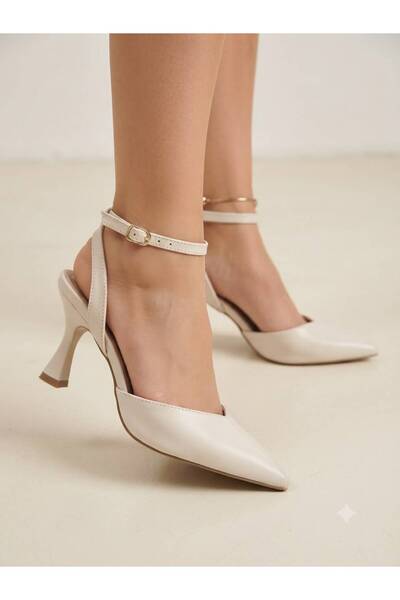 softoria shoes Women's Brown Pointed Toe Ankle Strap Stiletto Heeled Shoes
