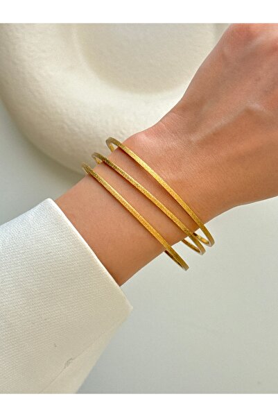 YOUES JEWELRY ÇELİK 3 LÜ AJDA BİLEZİK SETİ