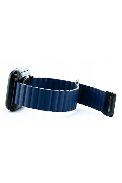 NO BRAND Curea LUNA pentru Apple Watch (38/40/41 mm) A00291 Albastru