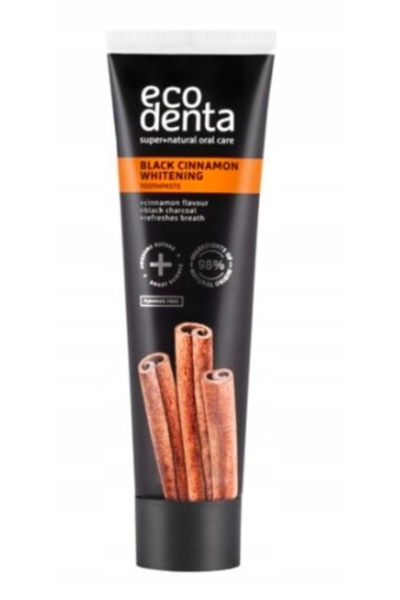 NO BRAND Pastă de dinți ECODENTA Cinnamon 100 ml Negru