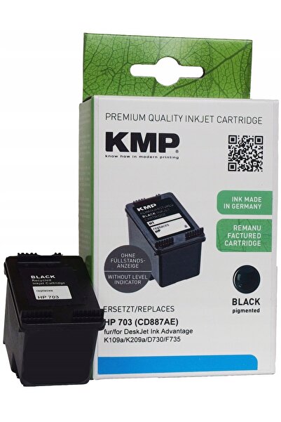 NO BRAND Tuș KMP pentru HP 703 CD887AE Negru 20 ml 0703,703BK
