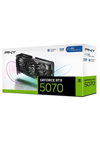NO BRAND Placă video PNY GeForce RTX 5070 Overclocked Triple Fan 12GB DLSS 4