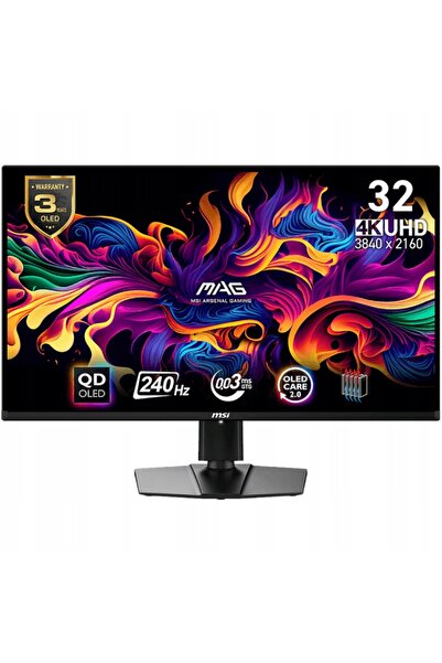 NO BRAND Monitor MSI MAG 321UPX QD-OLED 31.5” 3840x2160px 240Hz 0.03 ms [GTG]