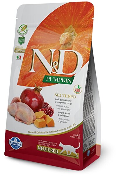 NO BRAND Hrană pentru pisici Farmina Pumpkin Quail cu dovleac și rodie 5 kg